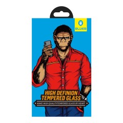 Защитное стекло BLUEO Silk Full Cover HD для iPhone 7/8/SE 2020, черная рамка