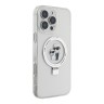 Karl Lagerfeld для iPhone 16 Pro Max чехол PC/TPU + Ring stand NFT Karl & Choupette Hard Transparent (MagSafe)
