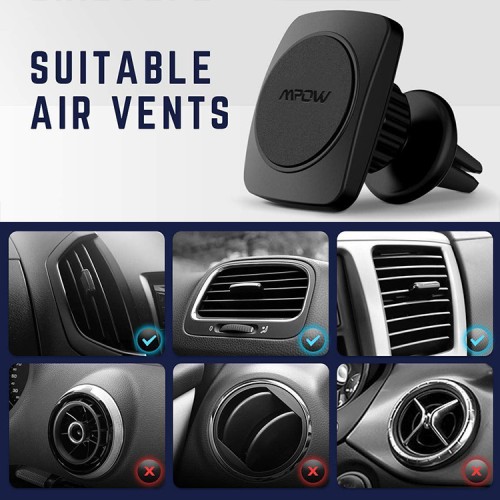 Магнитный держатель MPOW Grip Magic Vent 2, (MCM11)