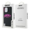 DKNY для iPhone 16 Pro Max чехол Liquid Silicone Arch Logo Hard Black/Pink (MagSafe)