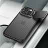 Nillkin для iPhone 16 Pro чехол CamShield ProP Transparent Black