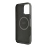 TUMI для iPhone 16 Pro Max чехол Genuine Full Wrap Smooth Leather тёмно-серый (MagSafe)