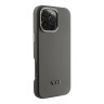 TUMI для iPhone 16 Pro Max чехол Genuine Full Wrap Smooth Leather тёмно-серый (MagSafe)