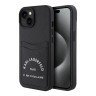 (уценка) Karl Lagerfeld для iPhone 15 чехол Cardslot PU Saffiano RSG 3D rubber logo