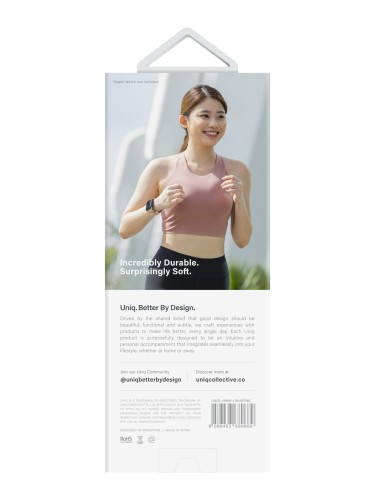 (Уценка) Ремешок Uniq Linus Airosoft silicone для Apple Watch  42-41-40 мм, розовый