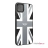 Чехол MINI Tempered glass Union Jack для iPhone 11 Pro Max, серебристый