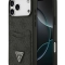 Guess для iPhone 17 Pro чехол PU 4G Double cardslot Triangle metal logo Hard Black