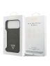 Guess для iPhone 17 Pro чехол PU 4G Double cardslot Triangle metal logo Hard Black