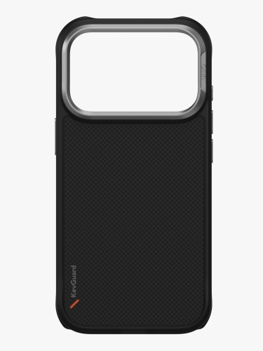 Uniq для iPhone 17 Pro чехол KEVA Kevlar Carbon Black (MagSafe)