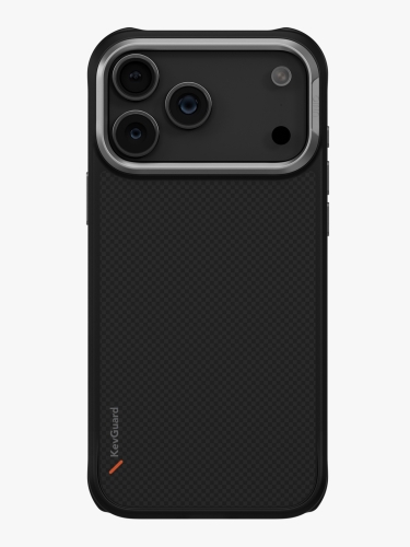 Uniq для iPhone 17 Pro чехол KEVA Kevlar Carbon Black (MagSafe)