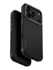 Uniq для iPhone 17 Pro чехол KEVA Kevlar Carbon Black (MagSafe)