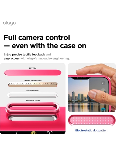 Elago для iPhone 17 Pro чехол Magnetic Silicone Ice Red (MagSafe)