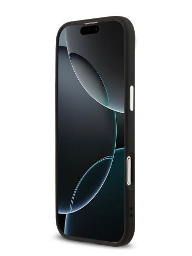 Karl Lagerfeld для iPhone Air чехол PU NFT Karl head Metal pin & Camera Hard Black (MagSafe)