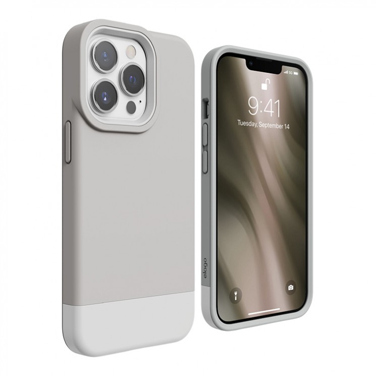 Чехол Elago GLIDE для iPhone 13 Pro Max, бежевый/белый