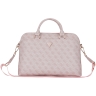 Guess для ноутбуков 15"/16" сумка 4G Bag with Zipper pocket Triangle metal logo Pink
