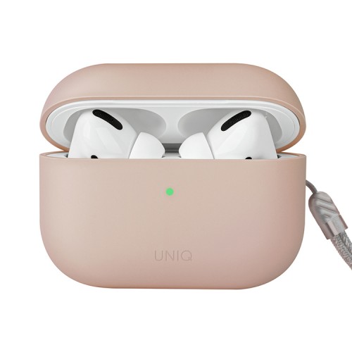 Чехол Uniq LINO Liquid silicone для AirPods Pro 2, розовый
