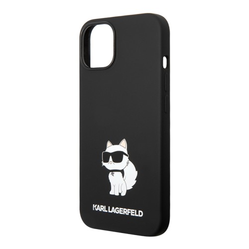 Чехол Lagerfeld Liquid silicone NFT Choupette Hard для iPhone 14, черный