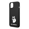 Чехол Lagerfeld Liquid silicone NFT Choupette Hard для iPhone 14, черный