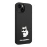 Чехол Lagerfeld Liquid silicone NFT Choupette Hard для iPhone 14, черный
