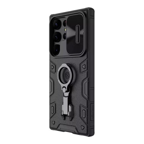 Противоударный чехол Nillkin CamShield Armor Pro для Galaxy S23 Ultra, черный