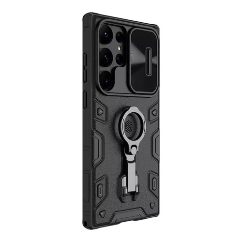 Противоударный чехол Nillkin CamShield Armor Pro для Galaxy S23 Ultra, черный