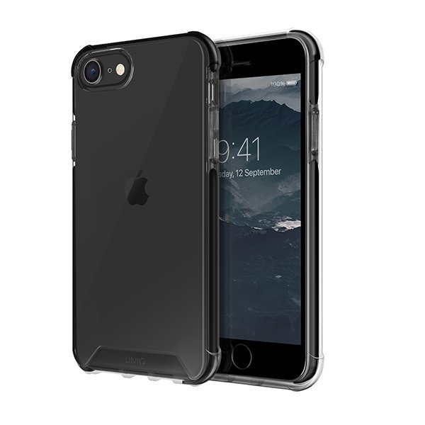 Uniq Combat Black для iPhone 7/8/SE 2020, прозрачный