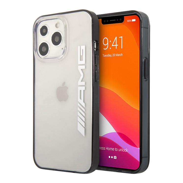 Чехол AMG Transparent Hard with Black matte frame для iPhone 14 Pro Max