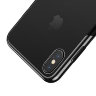 Чехол Baseus Glitter Case для iPhone X/XS, черная рамка