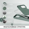 Elago для iPhone 15 чехол Soft silicone (Liquid) Midnight Green