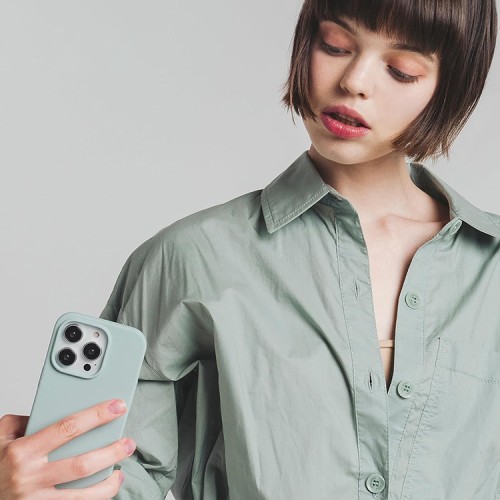 Elago для iPhone 15 Pro Max чехол Soft silicone (Liquid) Mint