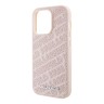 Karl Lagerfeld для iPhone 15 Pro чехол PU Quilted Logo pattern Hard Pink