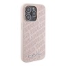 Karl Lagerfeld для iPhone 15 Pro чехол PU Quilted Logo pattern Hard Pink