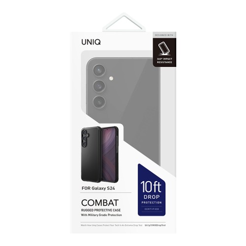 Uniq для Galaxy S24 чехол Combat Black