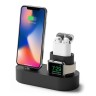 Подставка Elago Charging Hub 3 in 1 для устройств Apple, чёрная