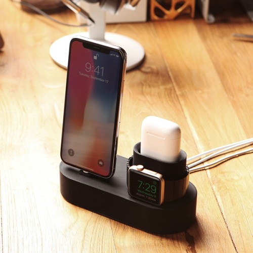 Подставка Elago Charging Hub 3 in 1 для устройств Apple, чёрная