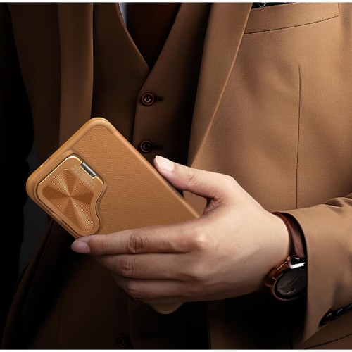 Nillkin для Galaxy S24 чехол QIN ProP Booktype Brown