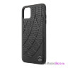 Кожаный чехол Mercedes Bow Quilted perforated Hard для iPhone 11 Pro Max, черный