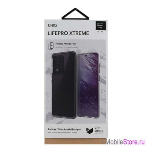 Чехол Uniq Lifepro Xtreme для Galaxy S20 Ultra, прозрачный