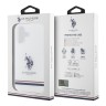 U.S. Polo для iPhone 16 чехол PC/TPU Double Horse logo Tricolor stripes Transparent