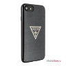 Чехол Guess Triangle Logo collection Solid Glitter Hard для iPhone 7/8/SE 2020, черный