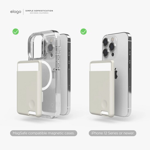 Elago магнитный бумажник MagSafe Card Pocket Silicone Jean Indigo