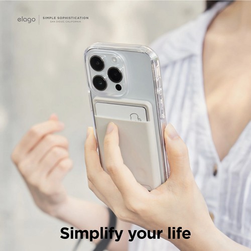 Elago магнитный бумажник MagSafe Card Pocket Silicone Jean Indigo