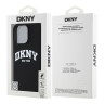 DKNY для iPhone 16 Pro Max чехол Liquid Silicone Arch Logo Hard Black/White (MagSafe)