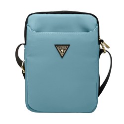 Сумка Guess Nylon Tablet bag with Triangle metal logo для планшета до 10", голубая