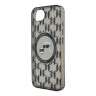 Karl Lagerfeld для iPhone 16e чехол PC/TPU Monogram NFT Karl & Choupette Hard Black (MagSafe)