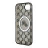 Karl Lagerfeld для iPhone 16e чехол PC/TPU Monogram NFT Karl & Choupette Hard Black (MagSafe)