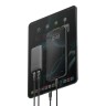 Energea СЗУ TravelWorld Edge 65, 2USB-C GaN PD65W US+UK+EU (150 countries) ultra-thin Gunmetal