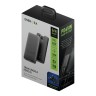 Energea СЗУ TravelWorld Edge 65, 2USB-C GaN PD65W US+UK+EU (150 countries) ultra-thin Gunmetal