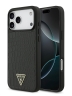 Guess для iPhone 17 Pro Max чехол PU Croco Triangle metal logo Hard Black (MagSafe)