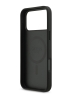 Guess для iPhone 17 Pro Max чехол PU Croco Triangle metal logo Hard Black (MagSafe)